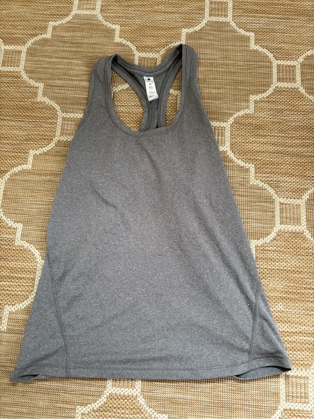 Yogalicious Gray Racerback Tank Top